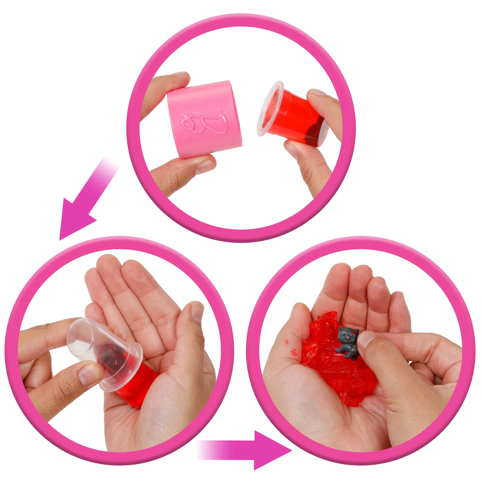 Barbie Party Unboxed Glam Party Serie rote glitzernde Puppe und Accessoires mit 10 Überraschungen – Bild 4