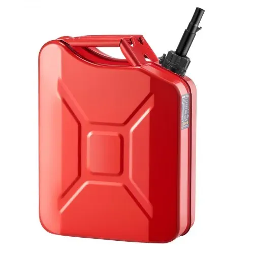 VEVOR Kraftstoffkanister, 20 L, Benzinkanister mit Ausguss & Komfortgriff, 6 L/min Durchflussrate, auslaufsicherer & korrosionsbeständiger Metall-Benzintank für Autos, Motorräder, ATVs & UTVs, rot – Bild 8