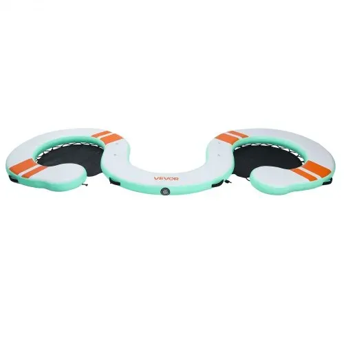 VEVOR Aufblasbares Schwimmdock, 4,57 x 1,83 m, Schwimmplattform mit Rutschfester Oberfläche, Tragetasche & Abnehmbarer Leiter, Schwimmende Insel, Wasserplattform für Pool, Strand & Meer – Bild 10