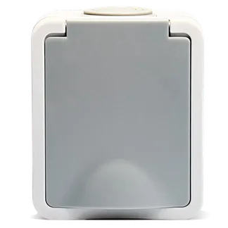 Feuchtraum Steckdose McPower “Fix“, Steckanschluss, 250V~/16A, IP54, AP Feuchtraum Steckdose McPower “Fix“, Steckanschluss, 250V~/16A, IP54, AP