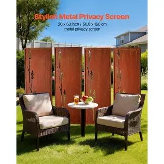 VEVOR Paravent 50×160 cm 4er-Pack, Raumteiler, Trennwand mit Erdspießen & Kohlenstoffstahlplatte, Sichtschutz, Raumtrenner, Dekorative Sichtschutzwand für Garten, Terrasse, Hof, Balkon VEVOR Paravent 50×160 cm 4er-Pack, Raumteiler, Trennwand mit Erdspießen & Kohlenstoffstahlplatte, Sichtschutz, Raumtrenner, Dekorative Sichtschutzwand für Garten, Terrasse, Hof, Balkon