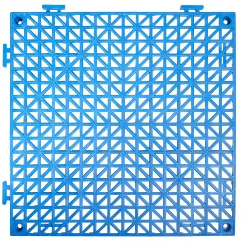 VEVOR Ineinandergreifende Fliesen 55 Stk. Bodenfliesen Drainage-Bodenfliesen, Bodenfliesen 30 x 30 cm Außenbereich Quadratische Bodenfliesen Terrasse PVC Bodenfliesen Badezimmer, Toilette, Blau – Bild 9