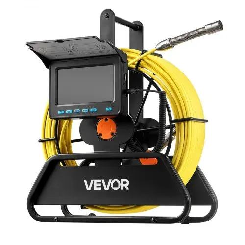 VEVOR Rohrkamera, 20 m Reichweite, 720x480 Kanalkamera, IP68 wasserdichte Rohrinspektionskamera mit 6 einstellbare LEDs, 4500-mAh-Akku & 16-GB-Speicherkarte für Abwasserleitungen & -rohre – Bild 10