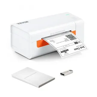 VEVOR Etikettendrucker 200x79x83mm Thermodrucker 150mm/s Labeldrucker Versandetiketten Drucker Thermo-Direkt Edikettendruckgerät USB Automatische Etikettenerkennung Windows Mac OS Linux Chromebook VEVOR Etikettendrucker 200x79x83mm Thermodrucker 150mm/s Labeldrucker Versandetiketten Drucker Thermo-Direkt Edikettendruckgerät USB Automatische Etikettenerkennung Windows Mac OS Linux Chromebook