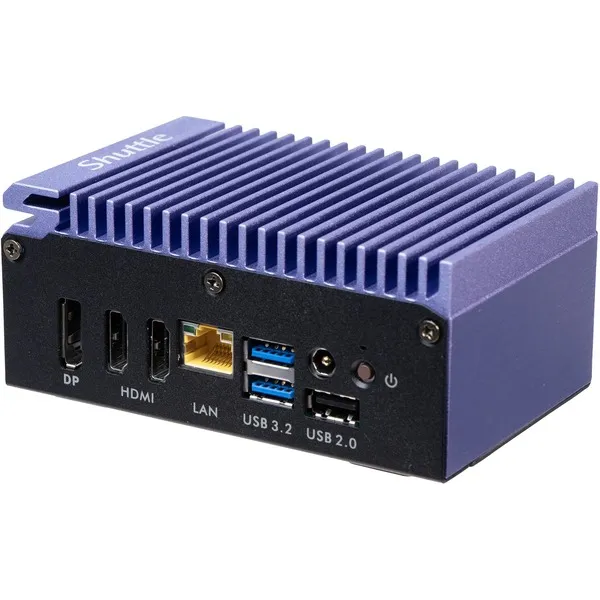 Shuttle Edge PC SPCEL12 , Intel Celeron J6412 , 2x HDMI, 1x DP, 2x 2.5G LAN, 1x DDR4, 1x Micro SD card reader, 1x Nano SIM slot, 3x USB, 2x M.2 (SATA), 12-20V , 24/7 Dauerbetrieb, lüfterlos, inkl. VESA Befestigung – Bild 6