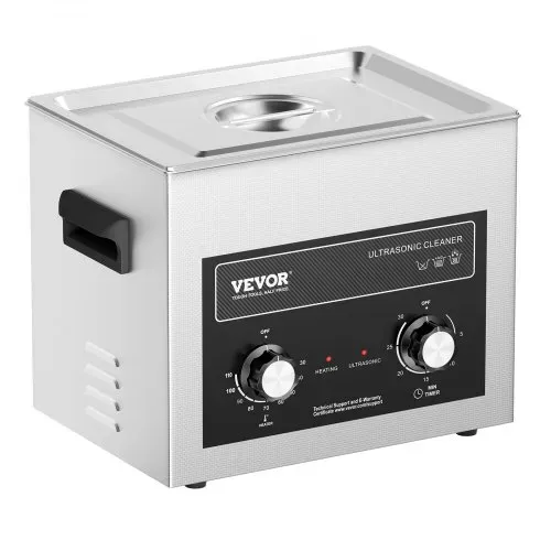 VEVOR 10 L Ultraschallreiniger mit Heiztimer & Korb, professionelle digitale Schallkavitationsmaschine, 240 W Reinigungsmaschine für Laborwerkzeuge Metallteile Vergaser Messing Autoteile Motorteile – Bild 9