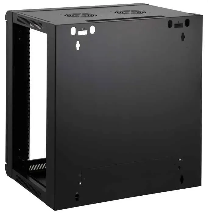 Intellinet 19" Wandverteiler, 6 HE, 370 (H) x 570 (B) x 450 (T) mm, Flatpack, schwarz – Bild 4
