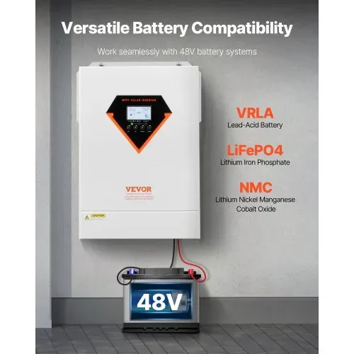 VEVOR Hybrid-Solarwechselrichter, 6000 W, All-in-One-Sinus-Wechselrichter mit Ladegerät, 48 V DC auf einphasig 220/230 V AC, mit integriertem 120-A-MPPT-Solarladeregler, für netzunabhängige Blei-Säure-Lithium-Batteriesysteme – Bild 4