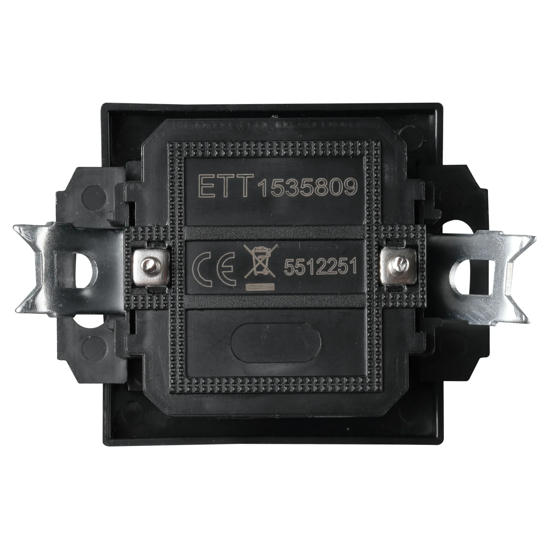 TAE-NFN-Anschlussdose McPower ''Flair'' UP, matt schwarz, 3x 6-polig – Bild 2