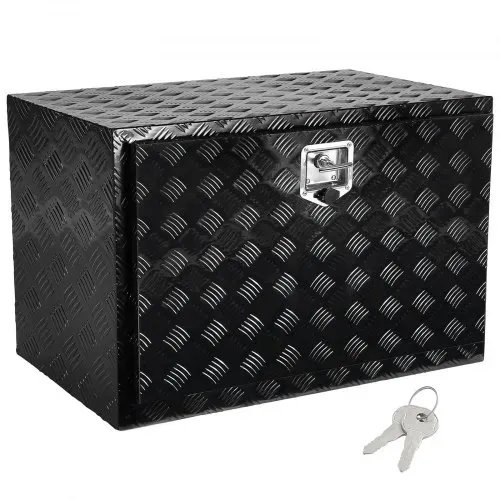 VEVOR Truckbox Werkzeugbox, Unterboden-Anhängerbox, Werkzeugkasten 914 x 610 x 610 mm Pickup-Aufbewahrungsbox, Aluminiumlegierung, 40 kg belastbarer Werkzeugkasten, abschließbare Aufbewahrungsbox – Bild 8