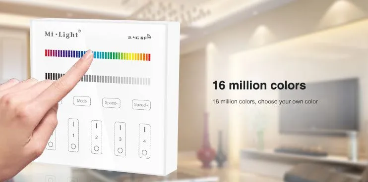 MiBoxer B3 LED Fernbedienung Smart Panel RGB/RGB-W 4 Zonen MiBoxer B3 LED Fernbedienung Smart Panel RGB/RGB-W 4 Zonen