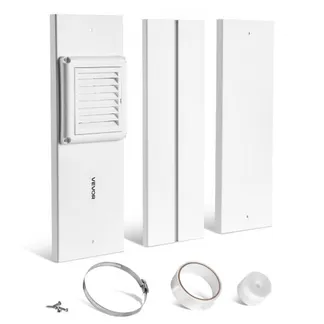 VEVOR Trockner-Entlüftungsfenster-Set, passend für 101,6 mm Auslass, einstellbare Länge für Schiebefenster, PVC- und PP-Materialien, doppelter Schutz und mehrschichtiges Dichtungsdesign VEVOR Trockner-Entlüftungsfenster-Set, passend für 101,6 mm Auslass, einstellbare Länge für Schiebefenster, PVC- und PP-Materialien, doppelter Schutz und mehrschichtiges Dichtungsdesign