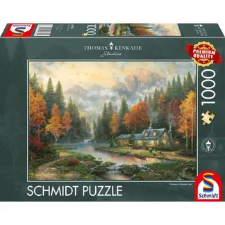 Thomas Kinkade Studios: Herbstabend am See, Puzzle Thomas Kinkade Studios: Herbstabend am See, Puzzle