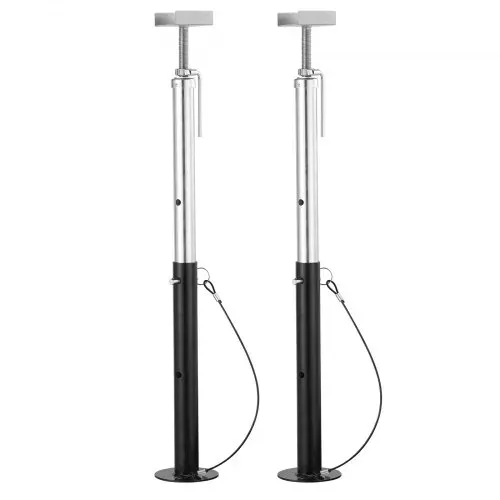 VEVOR 2 Stk.Ausziehbares Stützenset Wohnmobile 2,27 t Jeder, Höhenverstellbar 500–1230 mm Stützung, 2 mm Dicke Stahlrohre für Anhänger, Wohnmobile usw. Silber Wohnwagen-Zubehör Wahrung der Stabilität – Bild 10