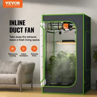 VEVOR Inline Kanalventilator, 21 W 205 CFM mit Temperatur-Feuchtigkeitsregler, leiser EC-Motor Belüftung Abluftventilator für Kühlung Booster, Wachstumszelte, Hydrokultur VEVOR Inline Kanalventilator, 21 W 205 CFM mit Temperatur-Feuchtigkeitsregler, leiser EC-Motor Belüftung Abluftventilator für Kühlung Booster, Wachstumszelte, Hydrokultur