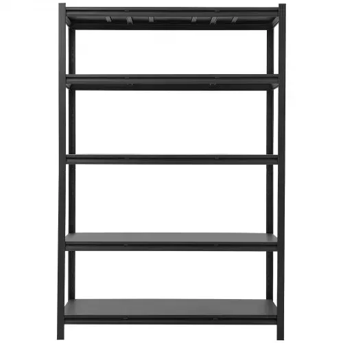 VEVOR Schwerlastregal Lagerregal mit 5 Ablagen 1230x623x1813mm 1360,8kg, Stahlgestell, Teilbares & Verstellbares Design für DIY, Werkbank Funktion, Flexibles Steckregal für Heim Garage Werkstatt – Bild 8