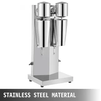 VEVOR Getränkemixer 150W, Milchshaker Elektrisch 800ml, Doppelköpfe, Silbrig, Elektrischer Mixer für Shakes, Cocktailmixer, Milchshake Maschine, Bar Mixer, Standmixer, Gewerbliche Privatgebrauch VEVOR Getränkemixer 150W, Milchshaker Elektrisch 800ml, Doppelköpfe, Silbrig, Elektrischer Mixer für Shakes, Cocktailmixer, Milchshake Maschine, Bar Mixer, Standmixer, Gewerbliche Privatgebrauch