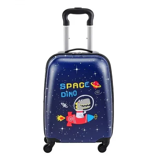 VEVOR 2 tlg. Kinderkoffer Set, 457,2 mm, Hartschalenkoffer mit Rollen & Rucksack, Kindertrolley, Kids Suitcase, perfekte Geschenke für Jungen & Mädchen, praktisch für Reisen & Fliegen (Dinosaurier) – Bild 8
