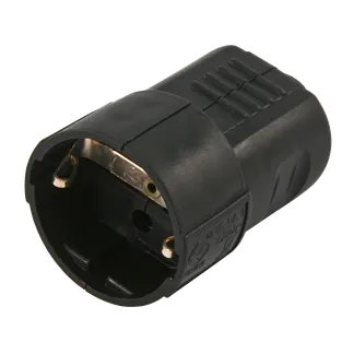 Schutzkontakt-Kupplung McPower, schwarz Schutzkontakt-Kupplung McPower, schwarz