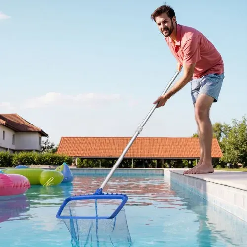 VEVOR Poolstange Schwimmbadstange (1-3,65 m), Poolreinigungsstange für Schwimmbäder, Profi verstellbare Teleskopstange mit Verlängerungsstange, Reinigungsstab für Bürste, Saugkopf, Skimmernetz – Bild 7
