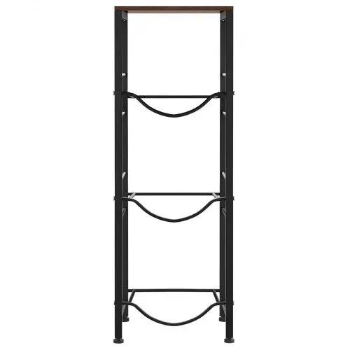 VEVOR Wasserkrughalter Metall, 4-Stufig, für 3 Wasserflaschen, Wasserkrugregal mit Ablagefach, Wasserspenderregal Wasserbehälterregal für Küche, Büro & Wohnzimmer, Schwarz & Braun – Bild 10