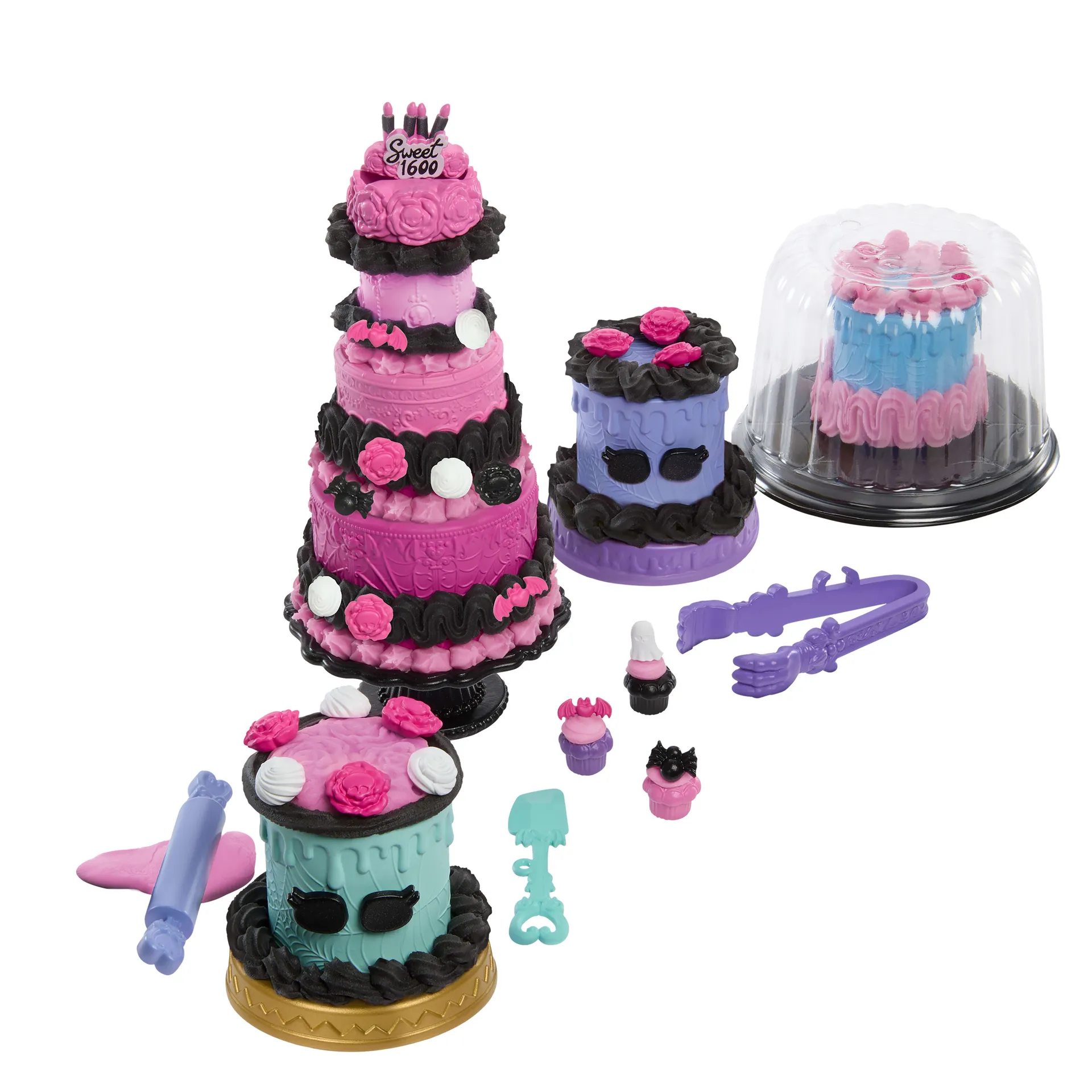 Monster High Scary Sweet Birthday Tortenset mit Clawdeen Wolf-Puppe und mehr als 20 Zubehörteilen zum Dekorieren – Bild 6