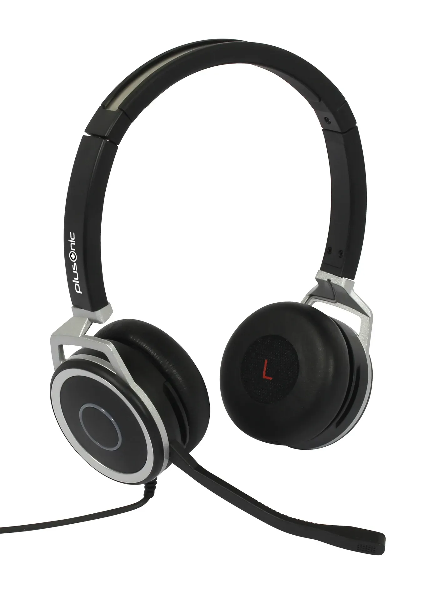 Plusonic Business Headset, 15.2P, binaural, USB & 3,5mm Klinke Plusonic Business Headset, 15.2P, binaural, USB & 3,5mm Klinke