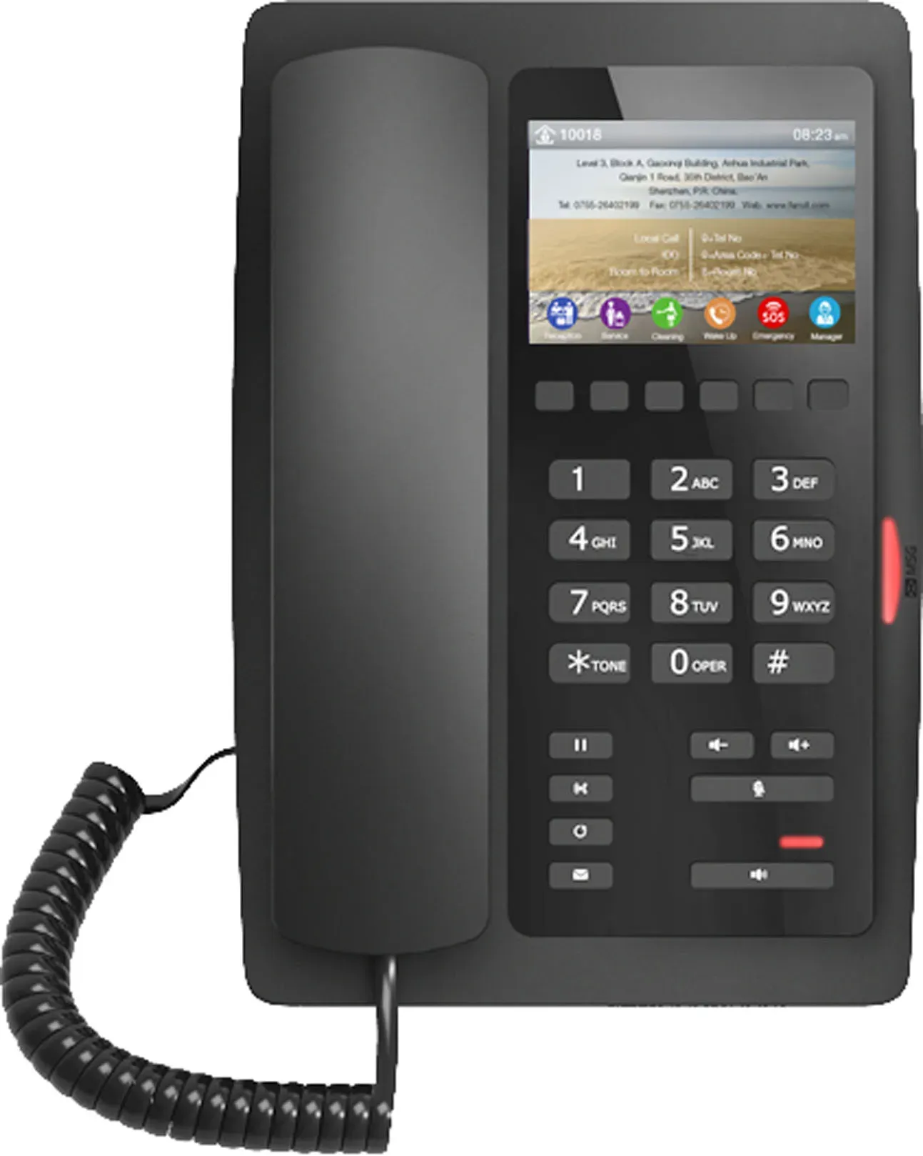 Fanvil H5W-Black, H5W-Black---WiFi Hotel Phone / SIP / POE / Wi-Fi – Bild 2