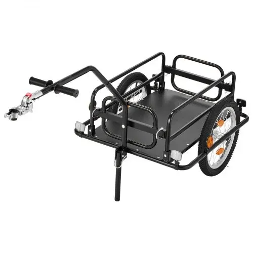 VEVOR Fahrradanhänger Lastenanhänger 2-in-1 Handwagen mit Kupplung 40 kg, Kohlenstoffstahl & 600D Oxford, Mit Deichsel, Reflektoren, Faltbares Design, Für 22-28 Zoll Räder, Fahrradwagen für Transport – Bild 8