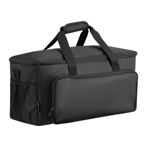 VEVOR DJ Kabeltasche 540 x 240 x 260 mm, DJ Tasche mit 6 Abnehmbaren Trennwänden, Gepolstertem Boden, 3 Außentaschen, Rollen & Griffen, 1680D, Kabeltasche für DJ-Equipment, Musikinstrumente & Zubehör – Bild 10