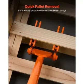 VEVOR Palettenbrecher 1120 mm, Palettenheber 907 kg, Paletten-Buster mit neigbaren Paletten, Handschuhen & Nagelzieher für Aufhebeln von Bodenbelägen, Rahmen, Dächern, Abdeckung & Gipskartonplatten VEVOR Palettenbrecher 1120 mm, Palettenheber 907 kg, Paletten-Buster mit neigbaren Paletten, Handschuhen & Nagelzieher für Aufhebeln von Bodenbelägen, Rahmen, Dächern, Abdeckung & Gipskartonplatten