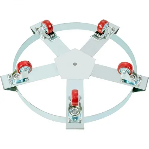 VEVOR Fassroller 250L Transportroller Kohlenstoffstahl Rollbrett Innendurchmesser Ø607mm Fasswagen mit 5 Universalrädern (2 mit Bremsen) Transportwagen zum Transport von Fass bis zu 567kg – Bild 10