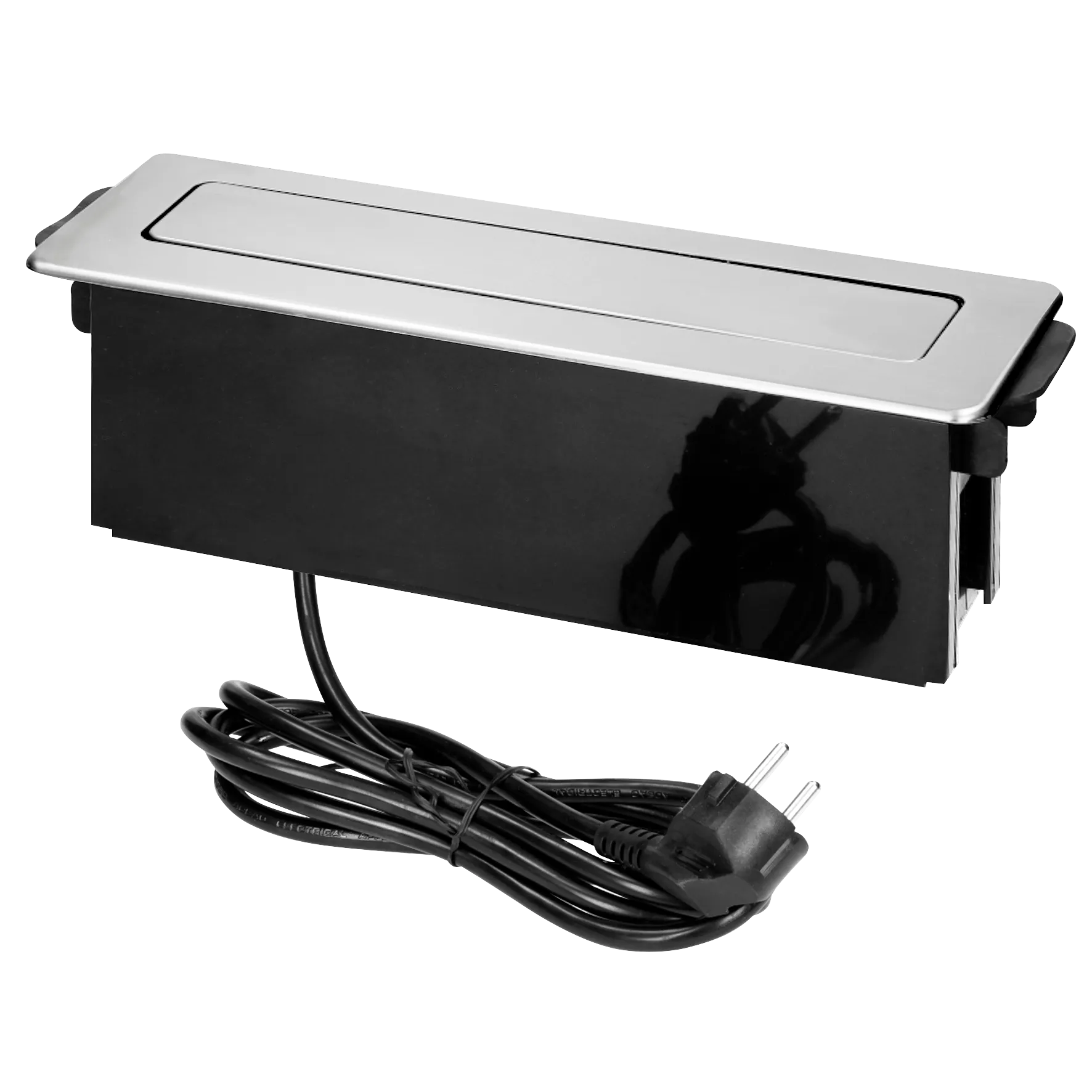 Versenkbare Tischsteckdose, 3x Schuko, 2xUSB (Typ A+C), inkl. 2m Kabel – Bild 2