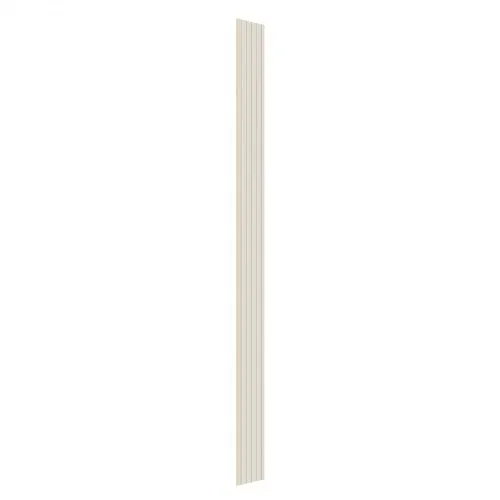 VEVOR Akustikpaneele, 8er-Set, Akustikplatten, 2450 x 166 x 9 mm, WPC-Akzent-Holzwandpaneele für moderne Innenwände, Kunstholz-Wandplatten für stilvolles Dekor & Geräuschreduzierung, Mattweiß – Bild 10