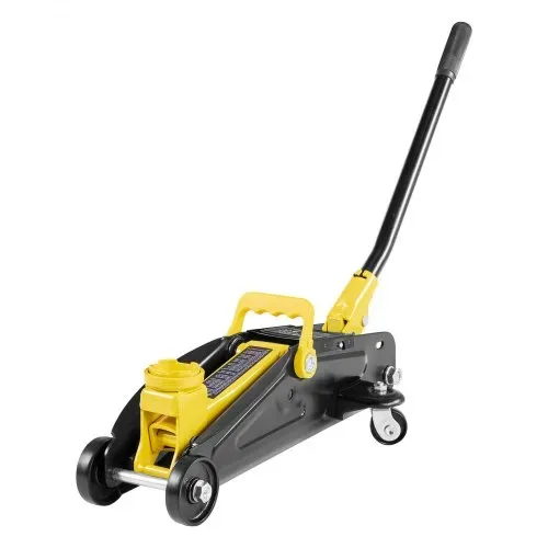 VEVOR Rangierwagenheber Wagenheber mit niedrigem Profil & Ständern hydraulisch 2 t, Einzelkolben-Schnellhubpumpe, 13-31 cm Hubhöhe, hydraulische Wagenheber für kompakte SUVs Gelb + Schwarz – Bild 10