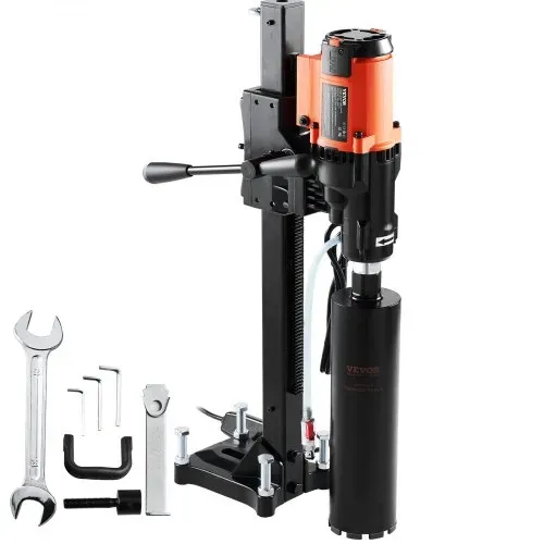 VEVOR Diamant Bohranlage 3200 W Diamantkernbohrmaschine Kernbohrgerät 0-750 U/min Kernbohrmaschine Nass- und Trockenbohren, 20 cm Magnetbohrmaschine Geeignet zum Bohren von Stahlbeton, Marmor usw. VEVOR Diamant Bohranlage 3200 W Diamantkernbohrmaschine Kernbohrgerät 0-750 U/min Kernbohrmaschine Nass- und Trockenbohren, 20 cm Magnetbohrmaschine Geeignet zum Bohren von Stahlbeton, Marmor usw.