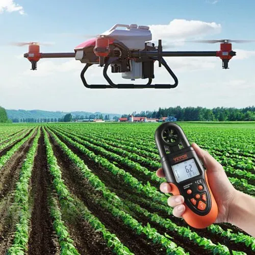 VEVOR Anemometer 78,4MPH Luftgeschwindigkeitsmesser 191x67x43mm Windmesser IP44 Windmessgerät Windstärkemesser MAX/MIN/AVG/CU-Windgeschwindigkeitsdaten Bluetooth Geschwindigkeitsmessgerät – Bild 7