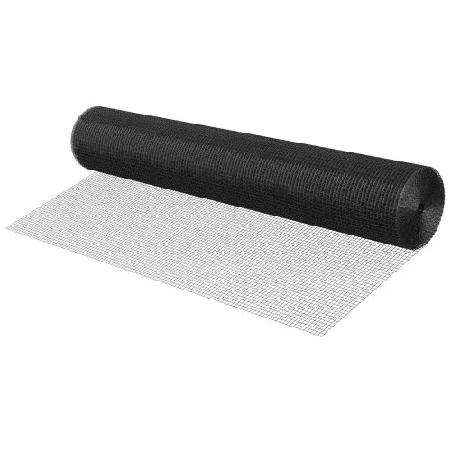 VEVOR Gartenzaun 152 cm x 30,48 m, Machenbreite 1,27x1,27 cm, 1,06 mm verzinkter Maschendraht-Zaun, vinylbeschichteter Hühnerdrahtzaun, Schweißgitter, Gartenpflanzenzaun für Kaninchen & Geflügel – Bild 9