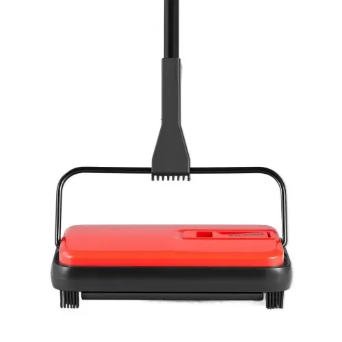VEVOR Teppichkehrer Teppichbodenkehrmaschine manuell, Bodenkehrer mit 300 ml Staubbehälterkapazität, 17 cm Reinigungsbreite Kehrmaschine für Heimbüro-Teppiche Tierhaarstaub Teppichreinigung, Rot – Bild 10