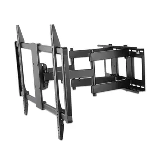 Manhattan Universal Wandhalterung für Großbildschirme, neig- und schwenkbar, Für Flachbildschirme und Curved Displays von 60″ bis 100″* und bis zu 80 kg, neig- und schwenkbar sowie horizontal justierbar, schwarz Manhattan Universal Wandhalterung für Großbildschirme, neig- und schwenkbar, Für Flachbildschirme und Curved Displays von 60″ bis 100″* und bis zu 80 kg, neig- und schwenkbar sowie horizontal justierbar, schwarz