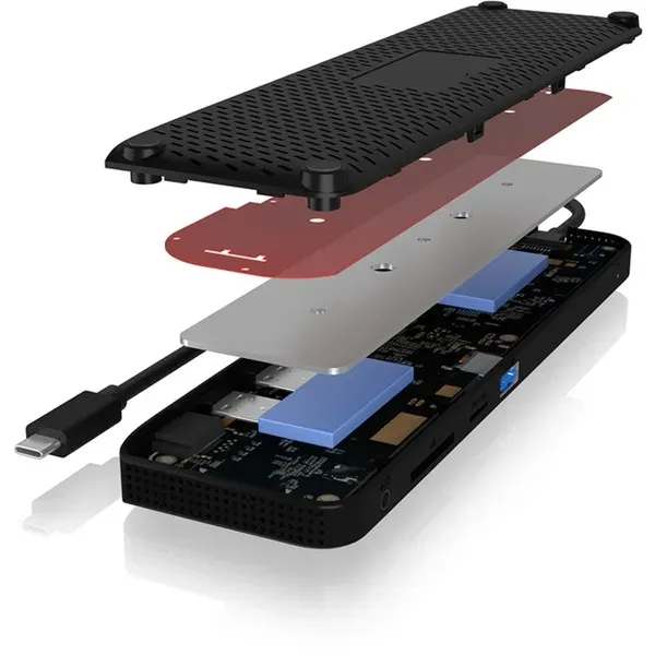 ICY BOX IB-DK2116-C, USB Type-C® Notebook DockingStation mit dreifacher Videoausgabe – Bild 4