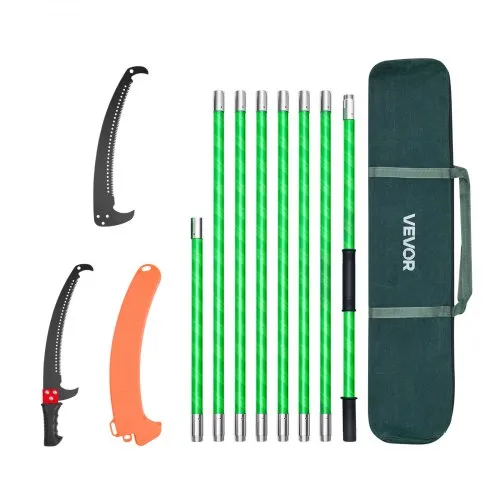 VEVOR Astsäge mit Teleskopstiel, 2,15-8,09 m einstellbar, Klinge aus 65Mn-Stahl, leichte Stange aus Fiberglas, zum Beschneiden hoher Äste, Teleskop Baumsäge für Palmen Sträucher VEVOR Astsäge mit Teleskopstiel, 2,15-8,09 m einstellbar, Klinge aus 65Mn-Stahl, leichte Stange aus Fiberglas, zum Beschneiden hoher Äste, Teleskop Baumsäge für Palmen Sträucher