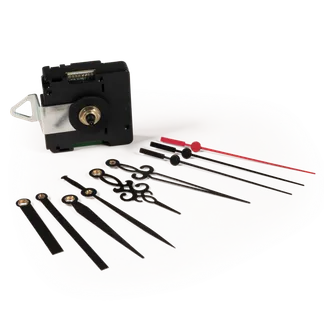 Funk-Quarzuhrwerk McPower “FQU-5005“ 3 verschiedene Metall-Zeigersätze, springend Funk-Quarzuhrwerk McPower “FQU-5005“ 3 verschiedene Metall-Zeigersätze, springend