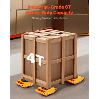 VEVOR Panzerrollen 6T Transportfahrwerk 280x210x105mm Transportrollen aus Kohlenstoffstahl Industrieroller mit 4 PU-Richtungsräder Roller Ф 135x9mm Drehplatte Möbeltransporthilfe Transportroller VEVOR Panzerrollen 6T Transportfahrwerk 280x210x105mm Transportrollen aus Kohlenstoffstahl Industrieroller mit 4 PU-Richtungsräder Roller Ф 135x9mm Drehplatte Möbeltransporthilfe Transportroller