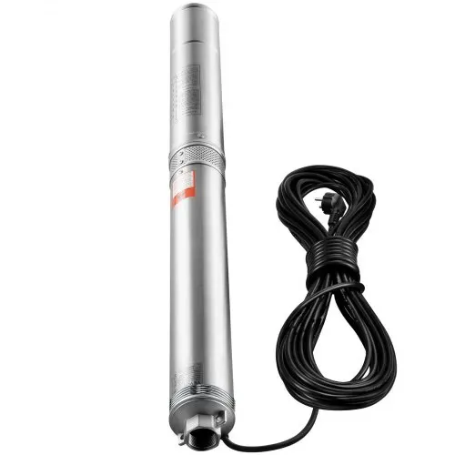 VEVOR Tiefbrunnen-Tauchpumpe, 2 PS/1500 W, 230 V/50 Hz, 9,8 m³/h Durchfluss, 108 m Förderhöhe, mit 9,1 m Stromkabel, Edelstahl-Wasserpumpen für Industrie, Bewässerung und Heimgebrauch, IP68-Wasserschutzklasse – Bild 8