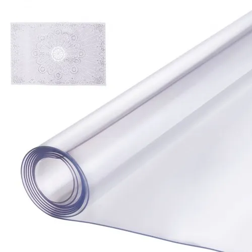VEVOR Kunststoff-Tischdecke, 76,2 x 152,4 cm, 1,5 mm dick, transparenter Tischschutz, rechteckige PVC-Schreibtischunterlage, wasserdichte und leicht zu reinigende Schreibtischunterlage, Tischdecke, für Büro, Kommode, Esszimmertisch, Nachttisch VEVOR Kunststoff-Tischdecke, 76,2 x 152,4 cm, 1,5 mm dick, transparenter Tischschutz, rechteckige PVC-Schreibtischunterlage, wasserdichte und leicht zu reinigende Schreibtischunterlage, Tischdecke, für Büro, Kommode, Esszimmertisch, Nachttisch