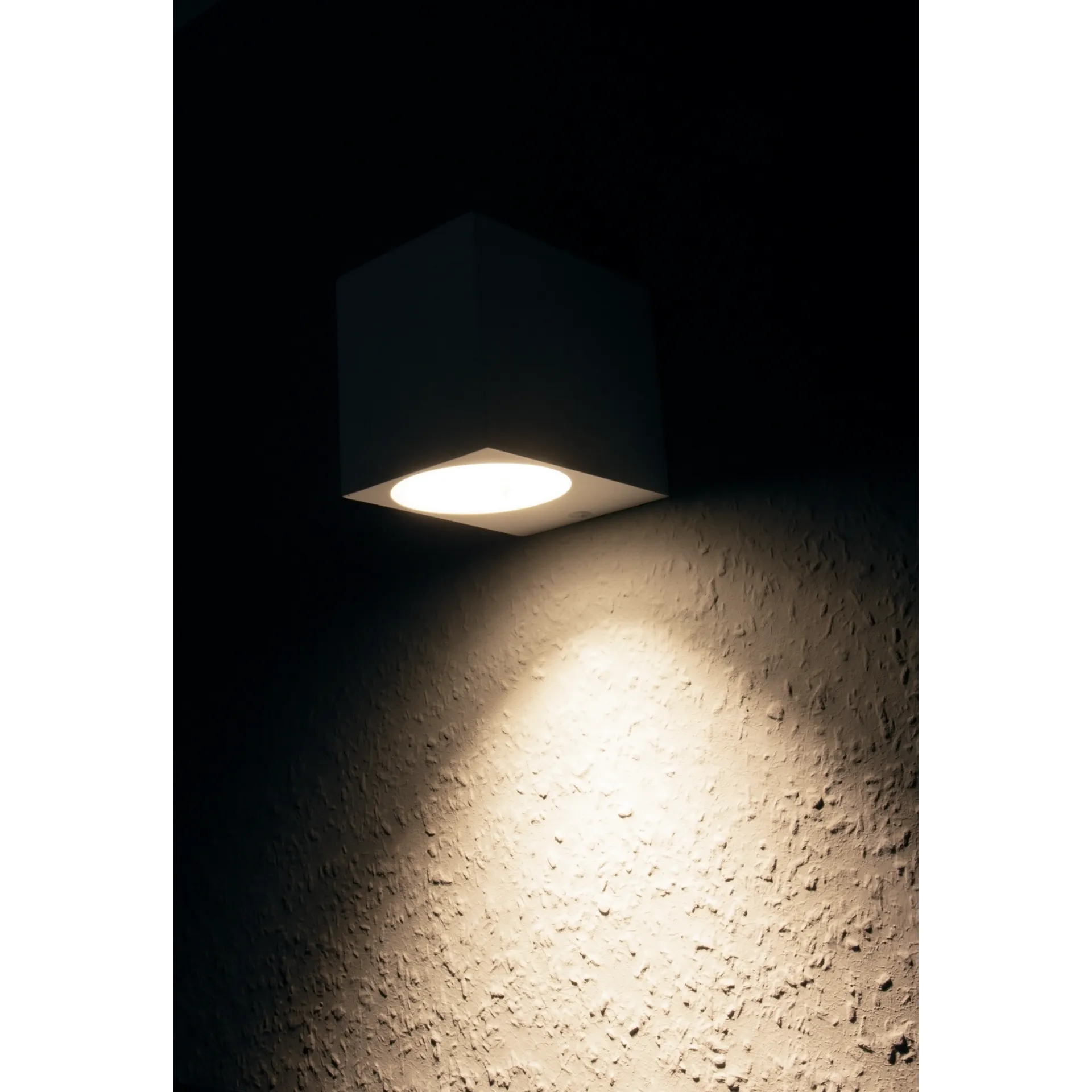 Wandleuchte McShine ''Square-W'' weiß, IP44, 1x GU10, Aluminium Gehäuse – Bild 3