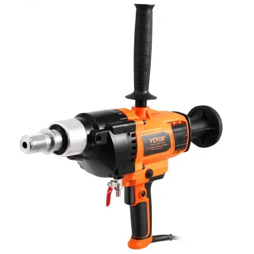 VEVOR Kernbohrmaschine Diamantkernbohrmaschine 2-18 cm Bohrdurchmesser und Tragetasche, robuster Beton-Kernbohrer 2600 W, Nass- und Trockengebrauch, zum Bohren von Beton und Mischen von Farbe – Bild 8