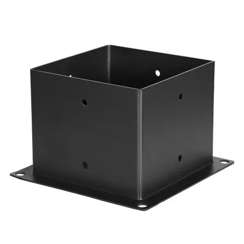 VEVOR Pfostenverbinder, Pfostennecke für 142 x 142 mm Pfosten, inkl. 4 Stk.3-Wege-Hochleistungs-Eckhalterung & 4 Stk. Pfostenträger, Pergola-Halterung-Set für Pavillons, Terrassenpergolen – Bild 8