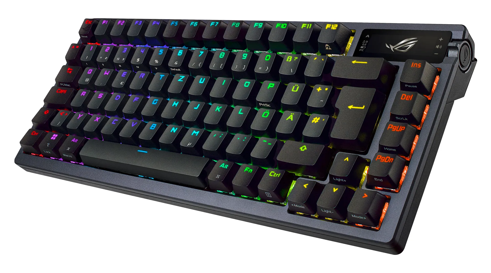 ASUS ROG Azoth Tastatur Gaming USB + RF Wireless + Bluetooth QWERTY Schwarz – Bild 2
